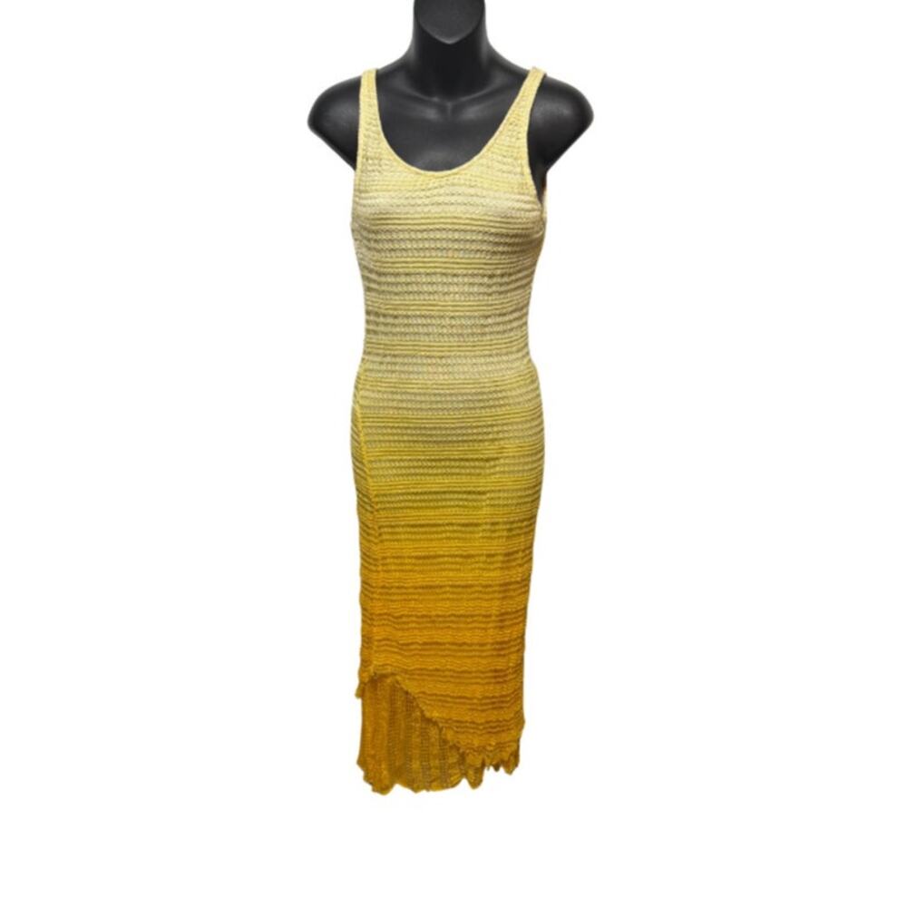 💛 Y2K Crochet Ombré Midi Dress - Picture 2 of 6